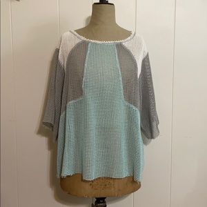 NWOT We The Free colorblock beach top